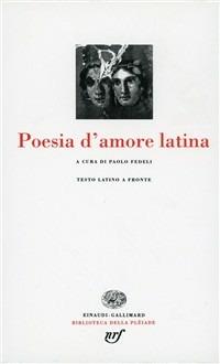 Poesia latina d'amore - copertina