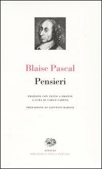 Pensieri. Testo francese a fronte - Blaise Pascal - copertina