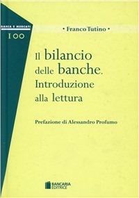 Il bilancio delle banche - Franco Tutino - copertina