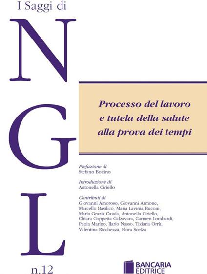 Processo del lavoro e tutela della salute alla prova dei tempi - copertina