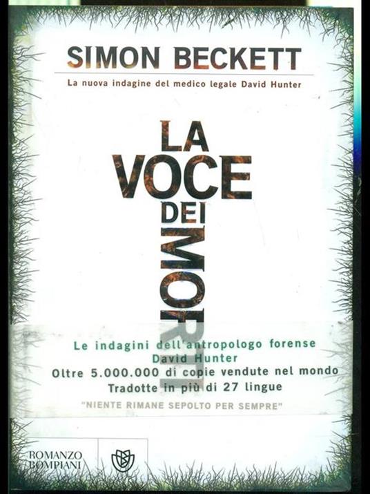 La voce dei morti - Simon Beckett - copertina