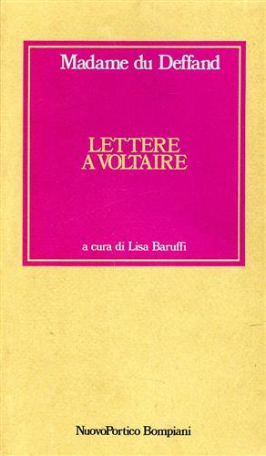 Lettere a Voltaire - Deffand - copertina