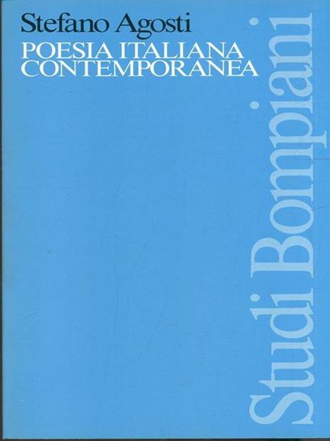 Poesia italiana contemporanea - copertina
