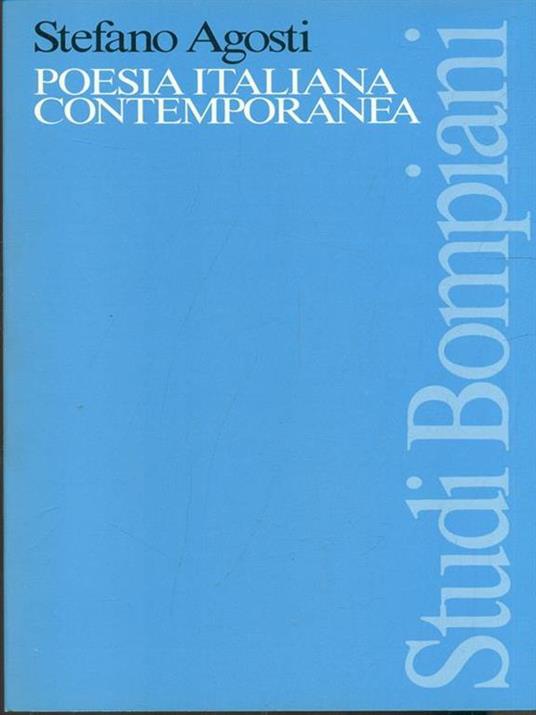 Poesia italiana contemporanea - copertina