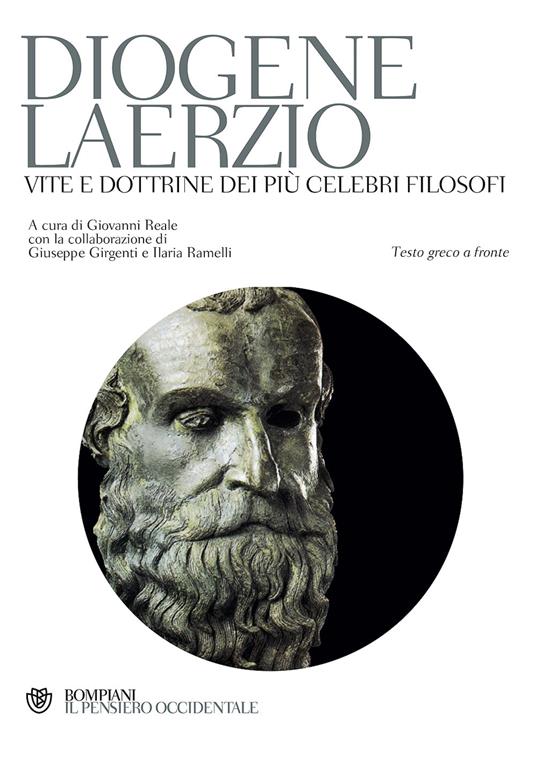 Vite e dottrine dei più celebri filosofi. Testo greco a fronte - Diogene Laerzio - copertina