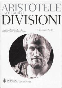 Divisioni. Testo greco a fronte - Aristotele - copertina