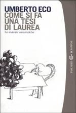  Come si fa una tesi di laurea. Le materie umanistiche