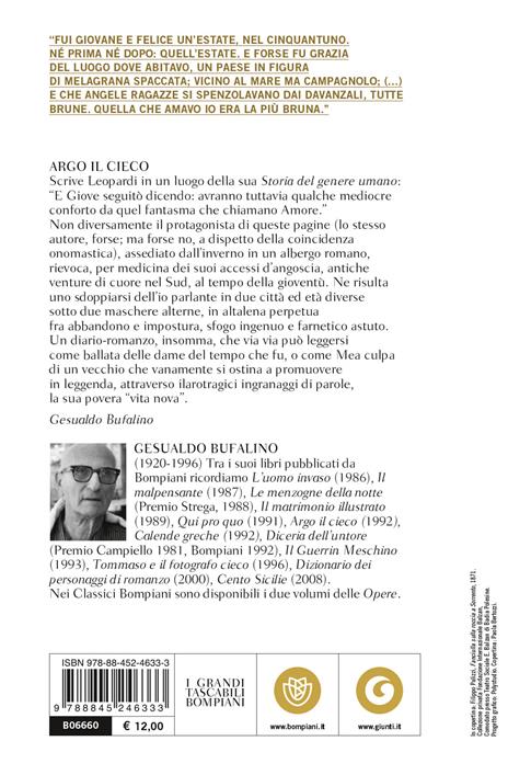 Argo il cieco - Gesualdo Bufalino - 2