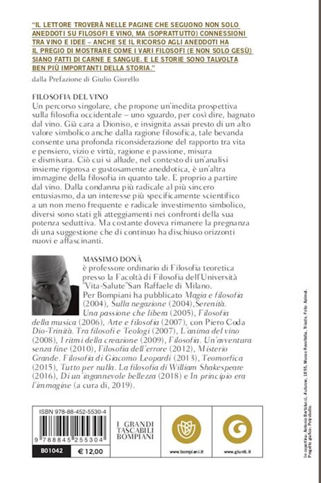 Filosofia del vino - Massimo Donà - 2