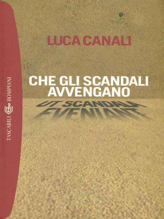 Che gli scandali avvengano - Luca Canali - copertina