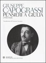 Pensieri a Giulia (1918-1924)