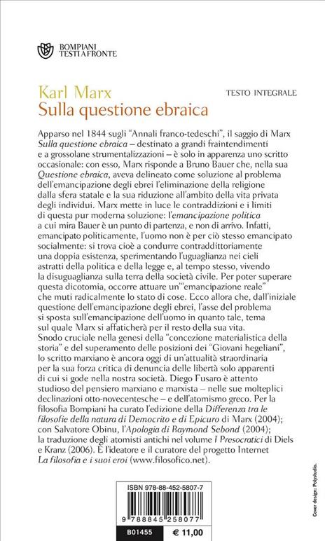 La questione ebraica. Testo tedesco a fronte - Karl Marx - 4