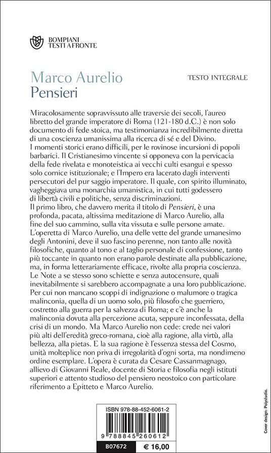 Pensieri. Testo greco a fronte - Marco Aurelio - 3