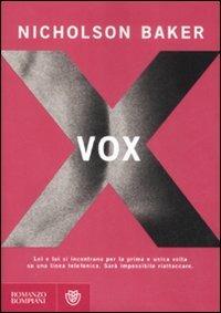 Vox - Nicholson Baker - copertina
