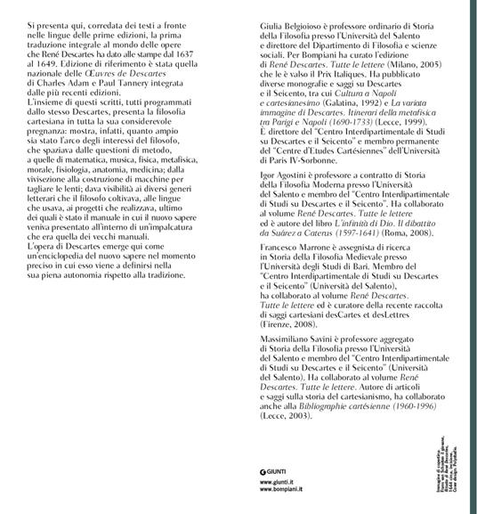 Opere 1637-1649. Testo francese e latino a fronte. Ediz. multilingue - Renato Cartesio - 3