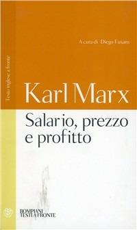 Salario, prezzo e profitto. Testo inglese a fronte - Karl Marx - copertina