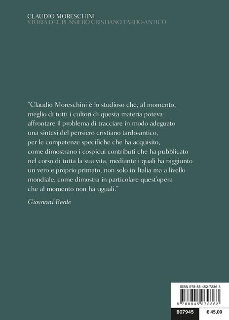Storia del pensiero cristiano tardo-antico - Claudio Moreschini - 2