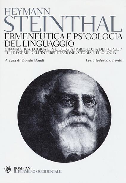 Ermeneutica e psicologia del linguaggio. Testo tedesco a fronte - Heymann Steinthal - copertina