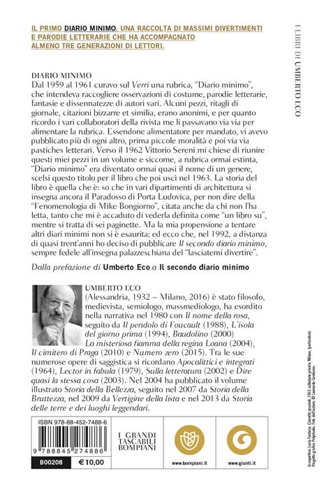 Diario minimo - Umberto Eco - 2