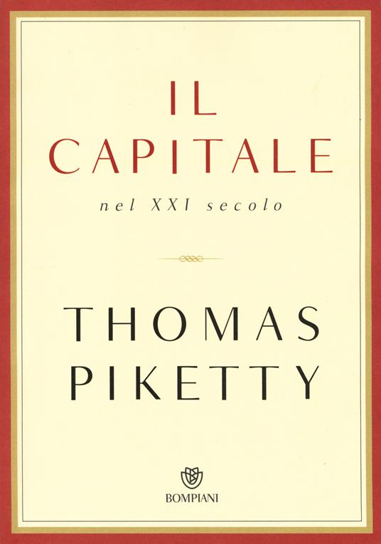 Il capitale nel XXI secolo - Thomas Piketty - copertina