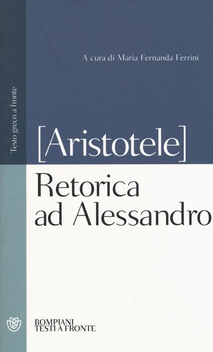 Retorica ad Alessandro - Pseudo Aristotele - copertina