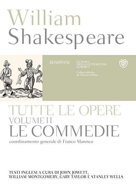 Tutte le opere. Testo inglese a fronte. Vol. 2: Commedie - William Shakespeare - copertina
