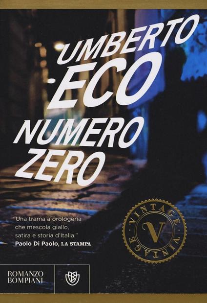 Numero zero - Umberto Eco - copertina