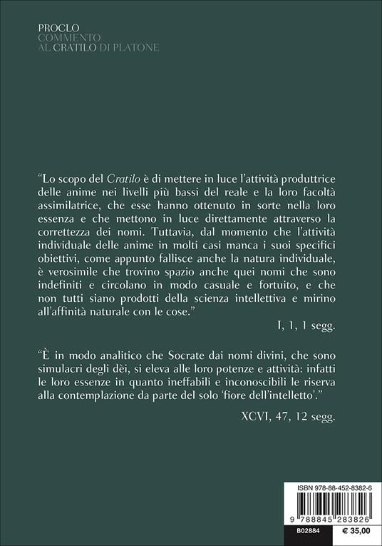 Commento al «Cratilo» di Platone. Testo greco a fronte - Proclo - 3