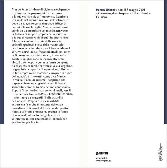 Il bambino irraggiungibile. Storia di un ragazzo autistico non verbale ma pensante - Manuel Sirianni - 2