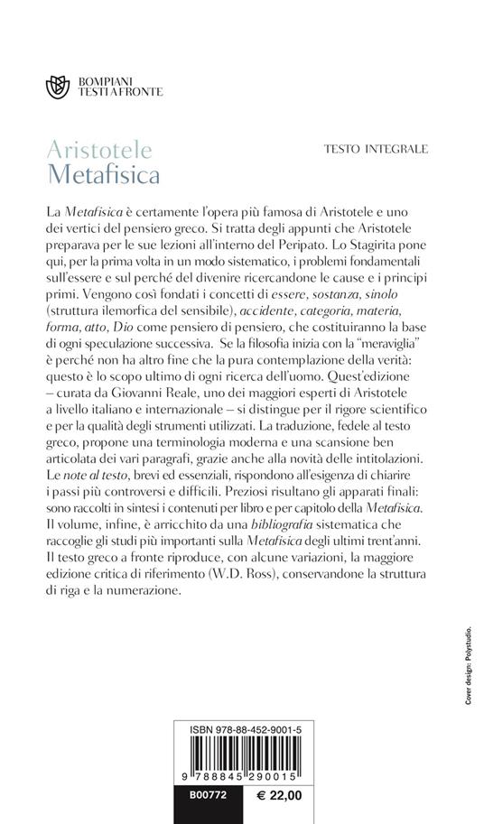 Metafisica - Aristotele - 4