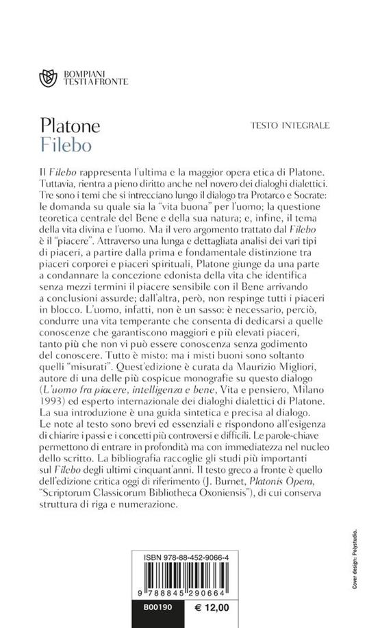 Filebo. Testo greco a fronte - Platone - 3