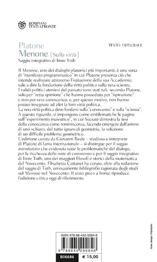 Menone. Testo greco a fronte - Platone - 4