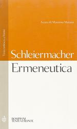Ermeneutica. Testo tedesco a fronte
