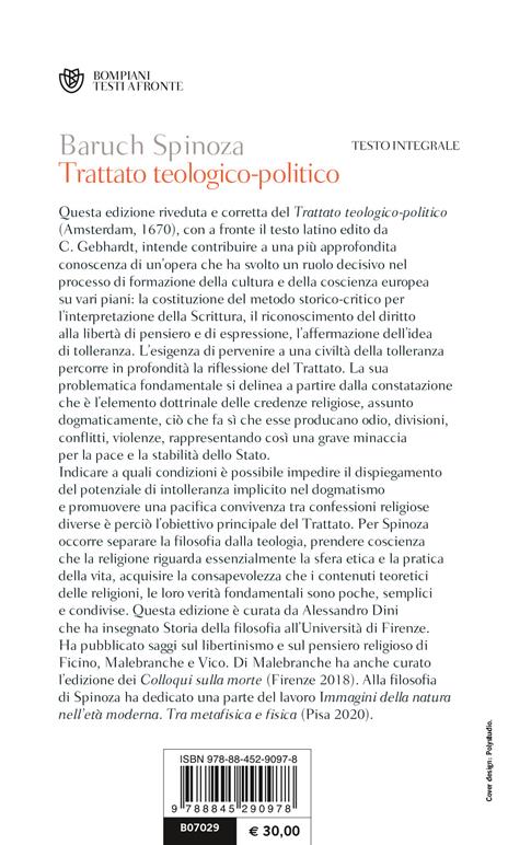 Trattato teologico-politico. Testo latino a fronte - Baruch Spinoza - 2