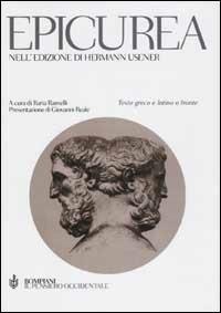 Epicurea, nell'edizione di Hermann Usener. Testo greco e latino a fronte - copertina