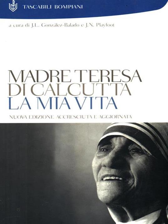 La mia vita - Teresa di Calcutta (santa) - copertina