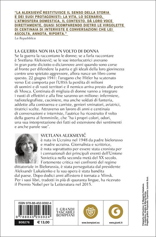 La guerra non ha un volto di donna. L'epopea delle donne sovietiche nella seconda guerra mondiale - Svetlana Aleksievic - 3