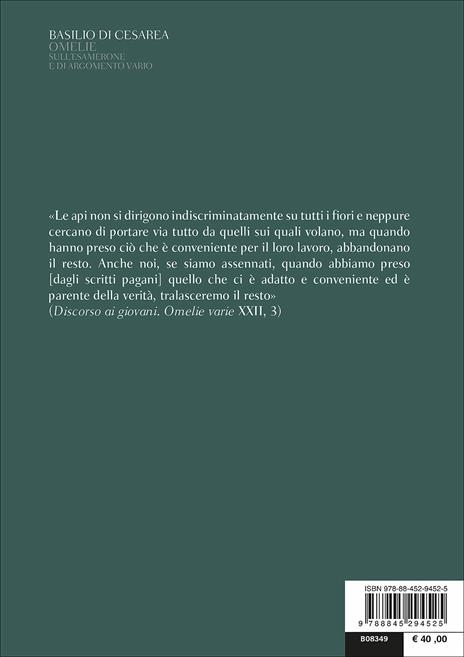 Omelie sull’Esamerone e di argomento vario. Testo greco a fronte - Basilio (san) - 3