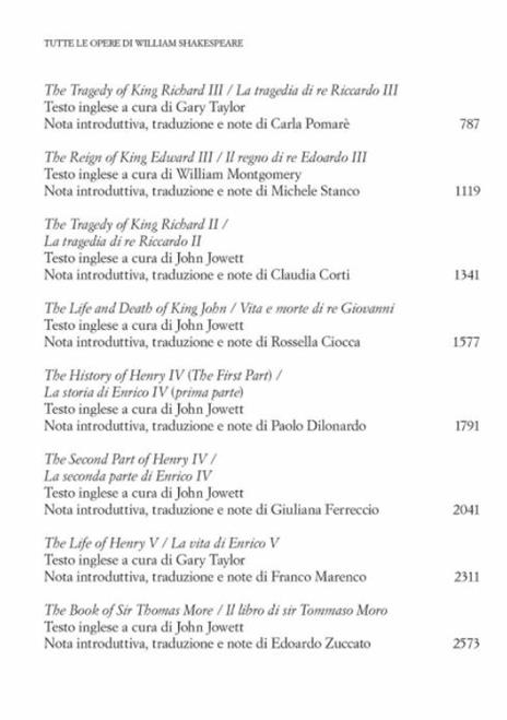 Tutte le opere. Testo inglese a fronte. Vol. 3: I drammi storici - William Shakespeare - 3
