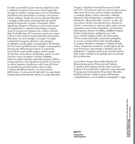 Commento agli Inni orfici. Testo greco a fronte. Ediz. critica - Matteo Tafuri - 3