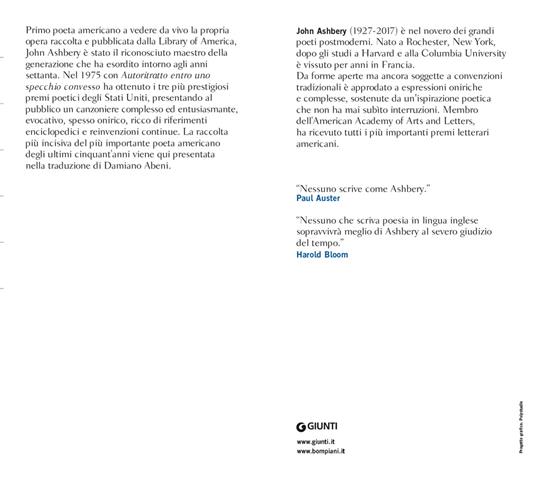 Autoritratto entro uno specchio convesso. Testo inglese a fronte - John Ashbery - 3