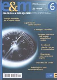 Economia & management. Vol. 6 - copertina