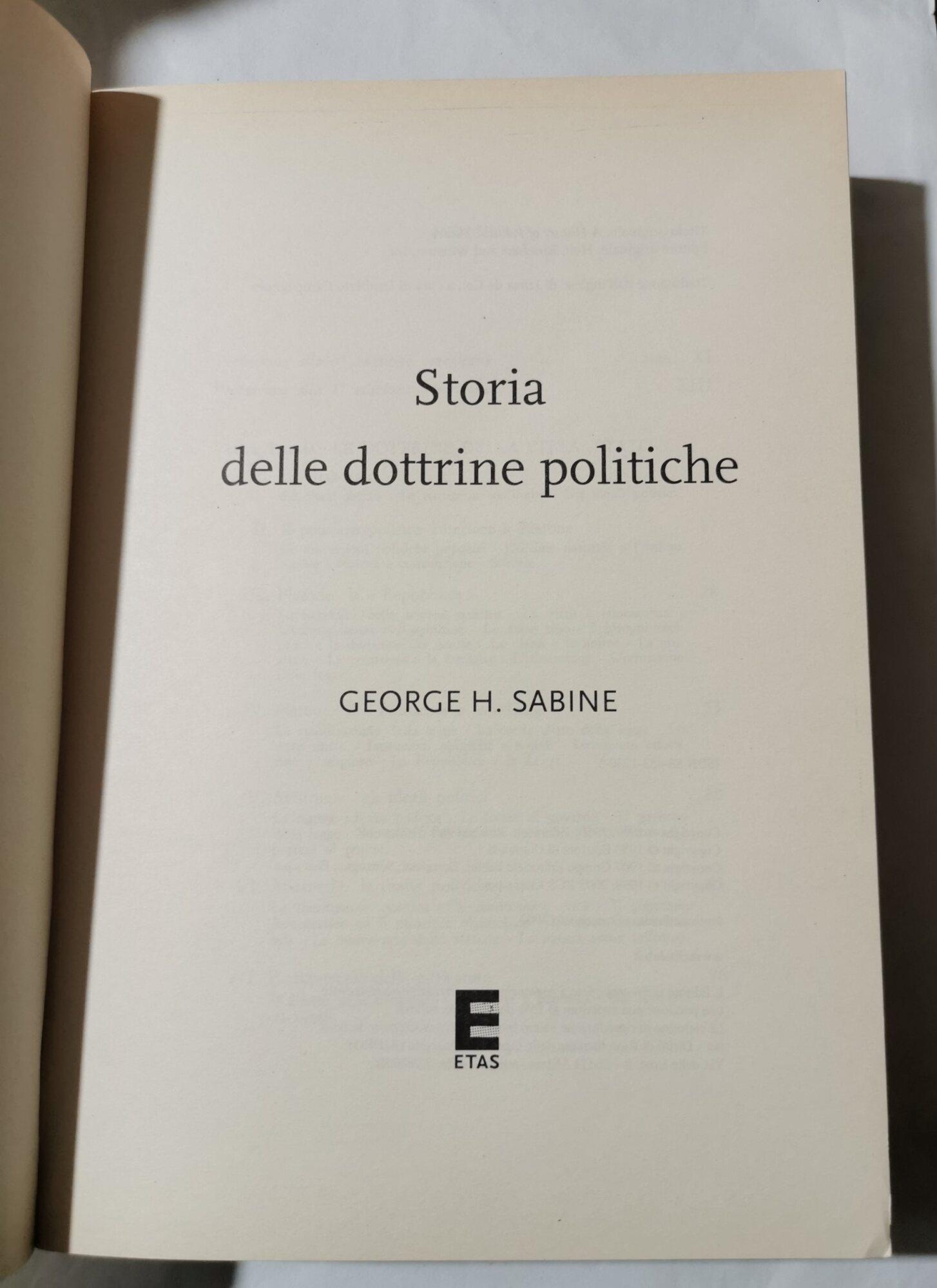 Storia delle dottrine politiche