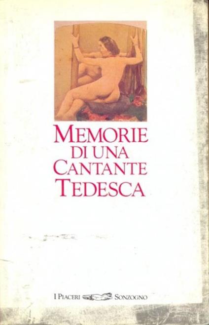Memorie di una cantante tedesca - Anonimo - copertina