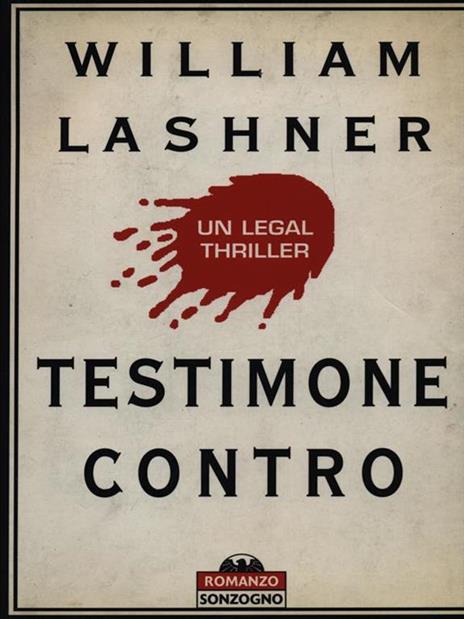 Testimone contro - William Lashner - copertina