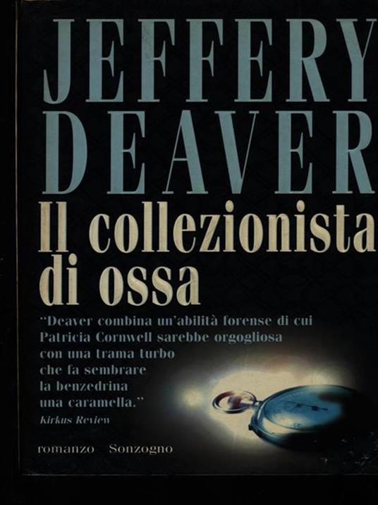 Il collezionista di ossa - Jeffery Deaver - copertina