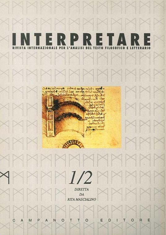 Interpretare. Studi, traduzioni, letture. Nuova serie - copertina
