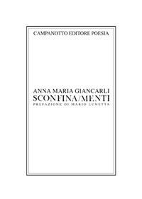 Sconfina/menti - Anna Maria Giancarli - copertina