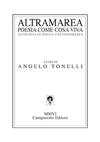 Altramarea. Poesia come cosa viva - copertina