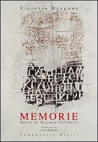 Memorie - Victoria Dragone - copertina